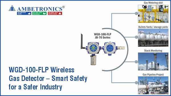 WGD-100-FLP Wireless Gas Detector – Smart Safety for a Safer Industry